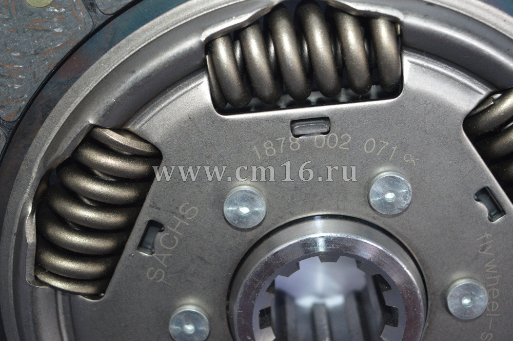1878002071 Диск ведомый (362 mm) 10 шлицов (ступица: H=50, Фшл.=44/36) EQB140-20,В5.9-180 (КПП ZF-6S-850) (С)